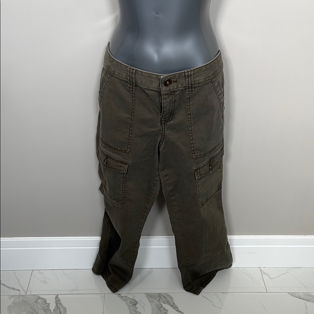Ruff Hewn Cargo Pants Brown Relaxed Fit